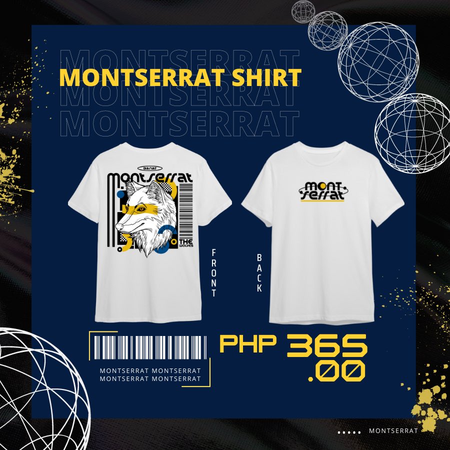 ashsmontserrat's tweet photo. Brace yourselves as we finally release the Montserrat Cluster Merchandise! 🐺💛✨
Get yours now by filling out the order form below! 🤩
🔗 https://t.co/pEGiNga91J
#BanatMontserrat💛
#WhoLetTheWolvesOut⁉️
#SecureTheCrown👑 https://t.co/JmGZP8kBmO