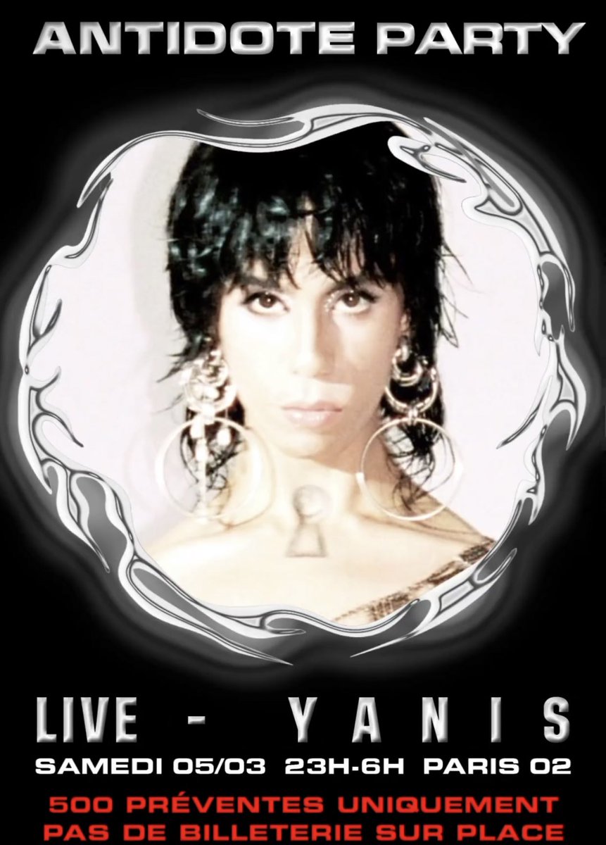 Yaniscorns's tweet photo. @mynameisyanis sera en live ce samedi 5 mars pour la « Antidote Party » à Paris ❤️‍🔥
Tickets : https://t.co/5n3TGkCfqp https://t.co/DlEYNakqen