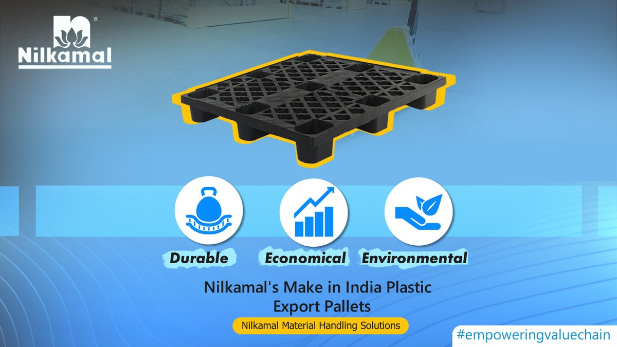 Nilkamal’s OW Export pallets for your all kind of export shipments with no fumigation heat treatment or IPSM certification require. Easy wash and clean, light weight with no nails and splinters.
 
More: - bit.ly/3BZK9ZZ
 
#epseriespallets #empoweringvaluechain #nilkamal