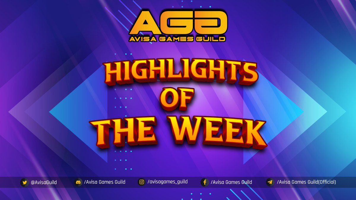 meegamesgg's tweet photo. Weekly Community Highlights ⚡
 🎮@AxieInfinity scholarship announcement
🕹️@PegaxyOfficial scholarship announcement
✨TwitterSpaces on how NFT games are revolutionizing the world?
📖AGG knowledge check session on @PegaxyOfficial
🏆Avisa Premier League

#AGG #NFTGame #Play2Earn https://t.co/tzlXbwbLXk
