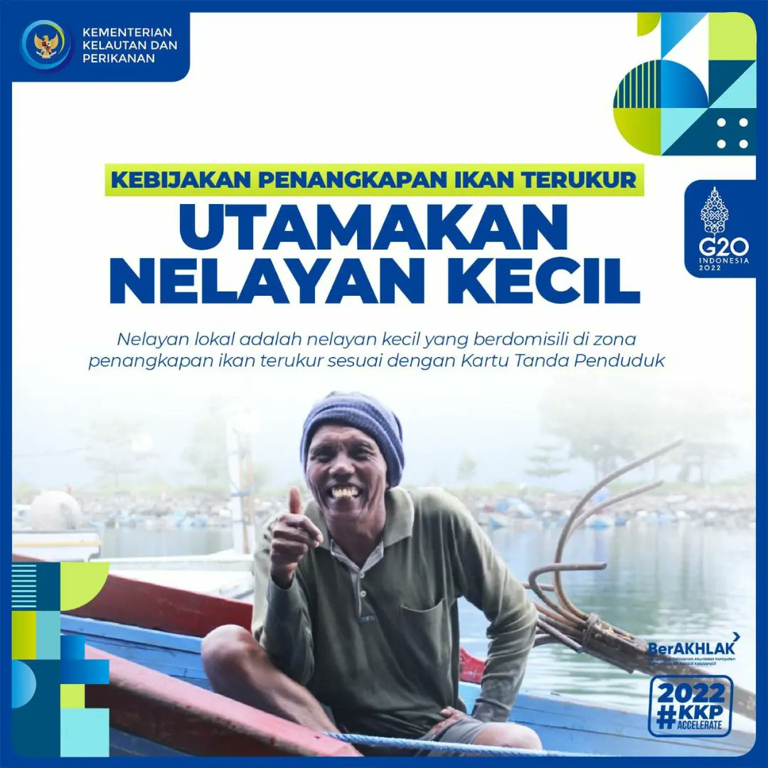#SahabatBahari kebijakan penangkapan ikan terukur berbasis kuota akan mengutamakan kepentingan nelayan kecil dan KKP menjamin nelayan kecil akan mendapatkan kuota penangkapan ikan.

#PenangkapanIkanTerukur #KKPAccelerate #SaktiWahyuTrenggono