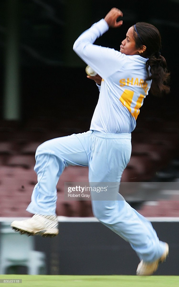 krithika0808's tweet photo. On this day- 28 Feb 2007
Amita Sharma's 10-3-16-4 helped India defeat England by 8 wickets.
England- 143/10
Lydia Greenway- 50*
India- 144/2
Karu Jain- 51
Jaya Sharma- 66
(Image is not from this match by from 2008)
#CricketTwitter https://t.co/guJu2cfx0W