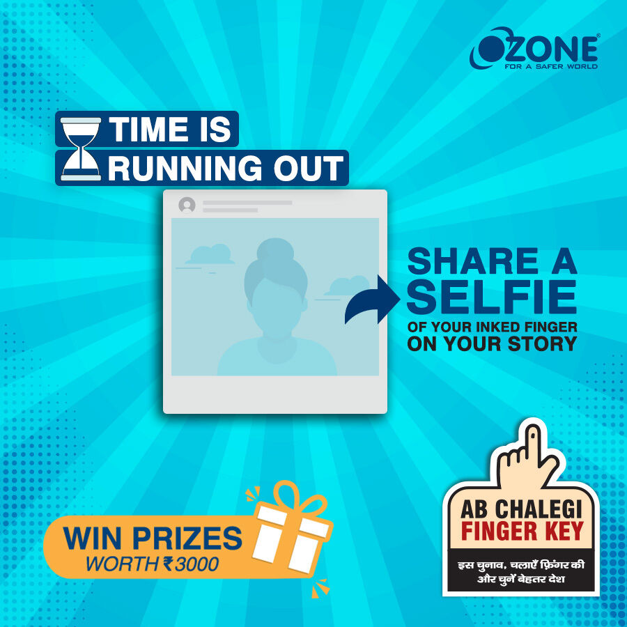 OzoneGroupIndia's tweet photo. Take a selfie with your inked finger here and tag us if you haven't already! 

All you have to do is:
- Vote and take a selfie with your inked finger
- Post the selfie tagging @OzoneGroupIndia
- Tag 2 friends to participate

Don't miss out! 🤳

#AbChalegiFingerKey #ContestAlert https://t.co/isJ36ggsr4