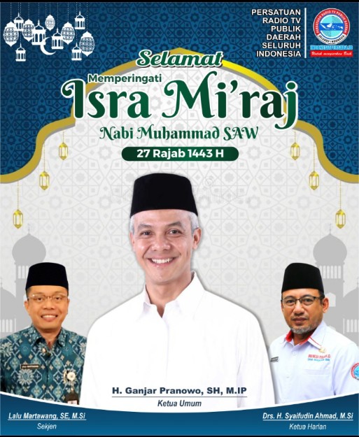 Ketua Umum, Sekjen dan Ketua Harian Persada Id mengucapkan Selamat Memperingati "Isra' Mi'raj Nabi Muhammad SAW, 27 Rajab 1443 H"

#isramiraj
#IsraMiraj2022 
#Persadaid