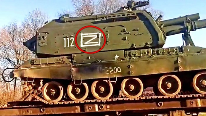 kslaron's tweet photo. @RT_russian @M_Simonyan Russian fake news channel are going to sell merch with "Z". This sign was used by Russians on each unit of armored vehicles, tanks, etc.. This is the swastika of 21 Century. The world must show the immediate answer to these actions, cause the story repeats. https://t.co/X5GyQOSjQK