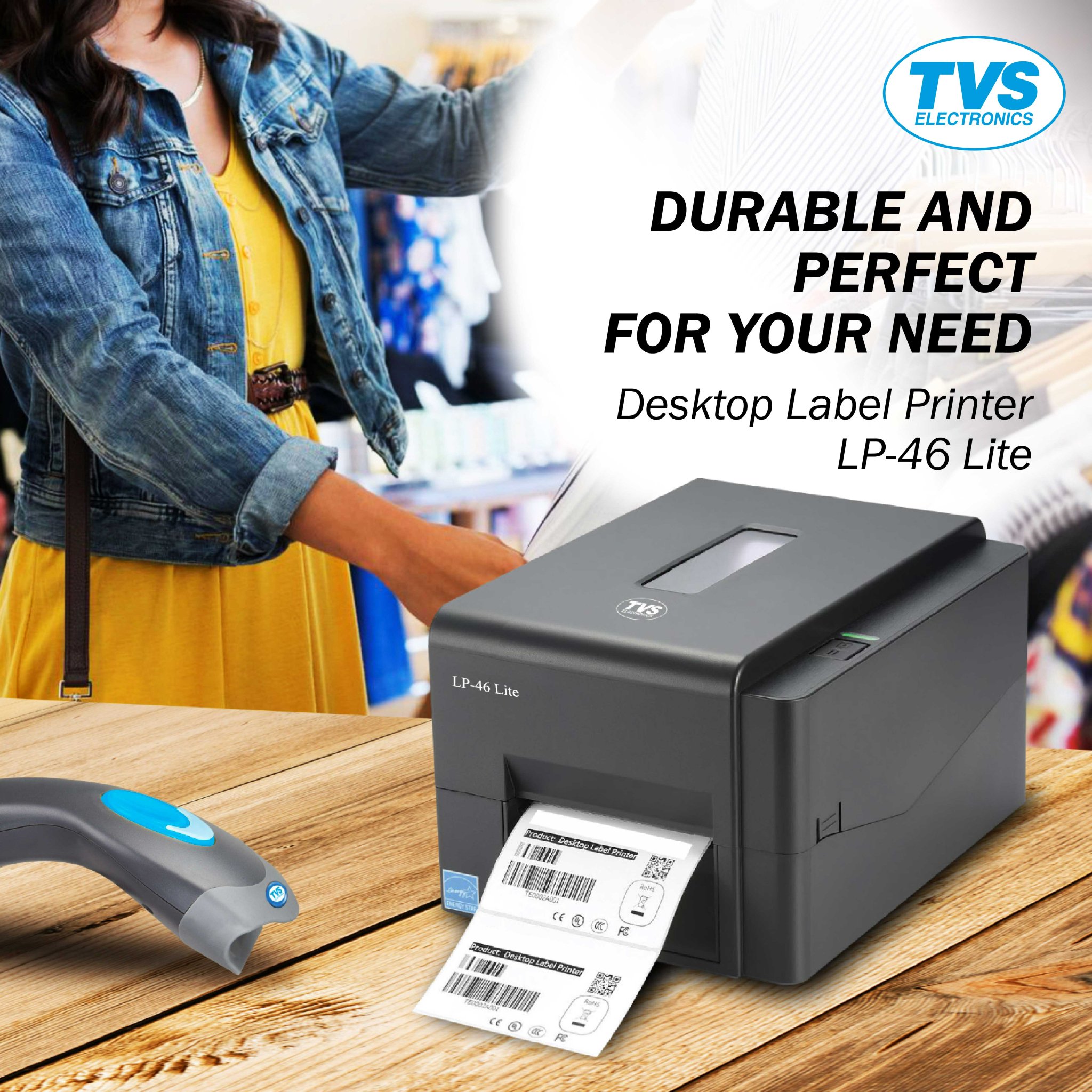 TVS Electronics on Twitter: "Durable Perfect for your need. LP 46 Lite label printer that delivers best-in-class performance while printing high-quality labels. It's ideal for manufacturing and warehousing, shipping, small offices,