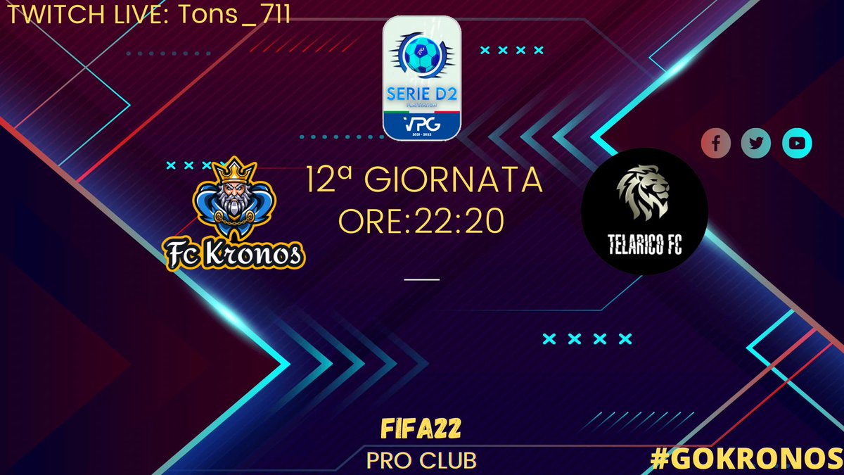 🏟MATCHDAY🏟
<a href="/VPG_Italy/">VPG Italy</a> vs @TelaricoFC