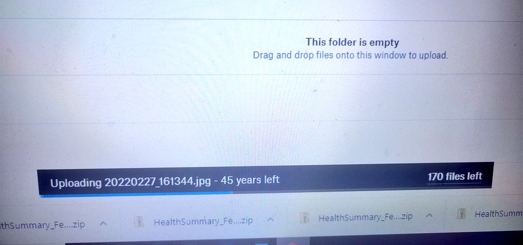 I just saved 45 years on my upload! Sounds like a @GEICO commercial. @Dropbox - 0 @WeTransfer - 1