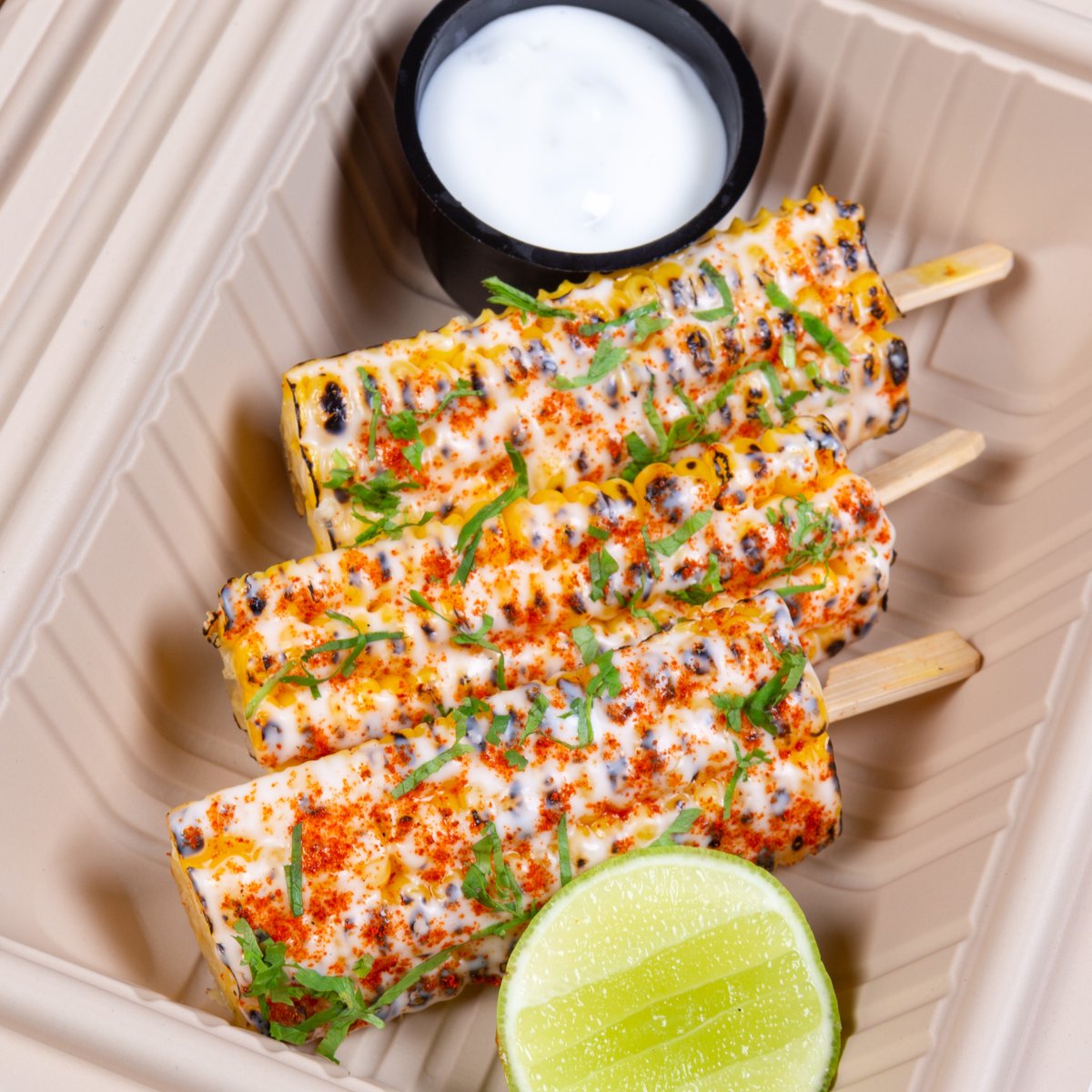 Our Chilli &amp; Cilantro Corn Ribs are crunchy, creamy, zesty and fiery. Wouldn’t you like to try one of these flavour bombs? 

#MexicanFood #Elote #Appetizers #Corn #MondayMotivation