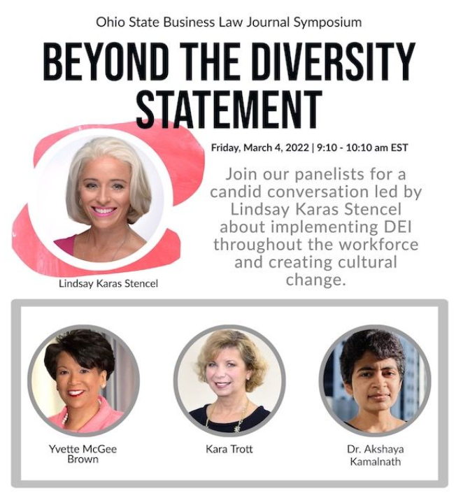 Akamalnath's tweet photo. I will be speaking about what corporations can do beyond the diversity statement, with some amazing co-panelists this Friday. Come join us (virtually) if this is of interest. 
Registration link here: https://t.co/dIG1xF75GO https://t.co/1NLzpJrMhF
