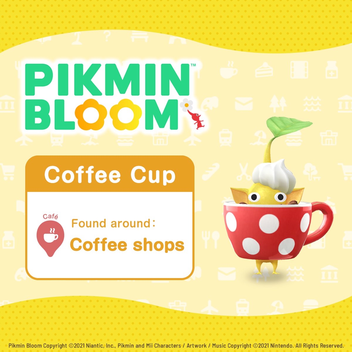 Pikmin Bloom on X: 🌸 Pikmin Guide 🌸 ☕Coffee Cup☕ 🍃Found