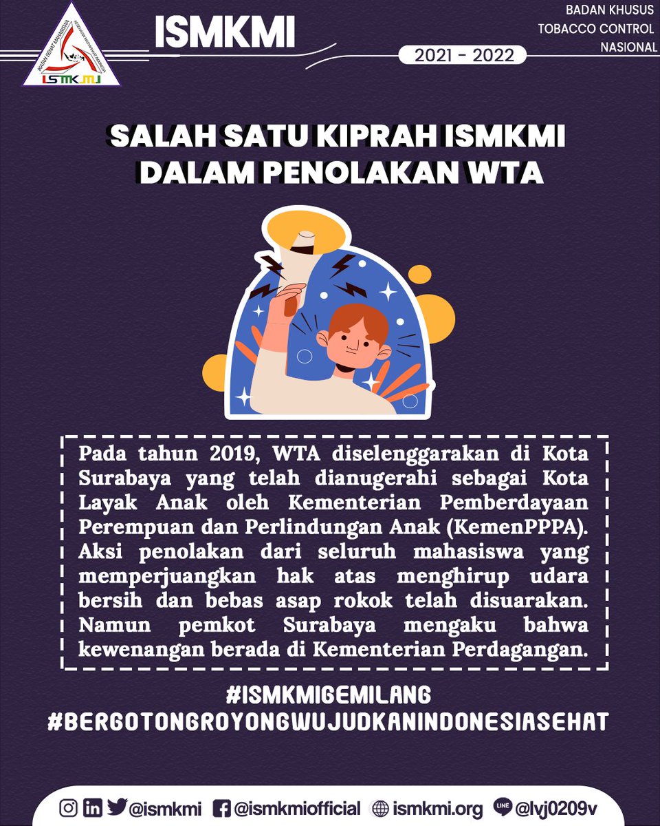 AdhandiFebri's tweet image. Kami berkabung karena Indonesia dilecehkan oleh penyelenggaraan World Tobacco Asia (WTA). Pemerintah untuk kesekian kalinya LALAI dan GAGAL dalam melindungi rakyatnya.
#IndonesiaDijajahWTA #KickWTA #TolakWTA @AdhandiFebri @Avila80740385 @RhomadionRahar3
