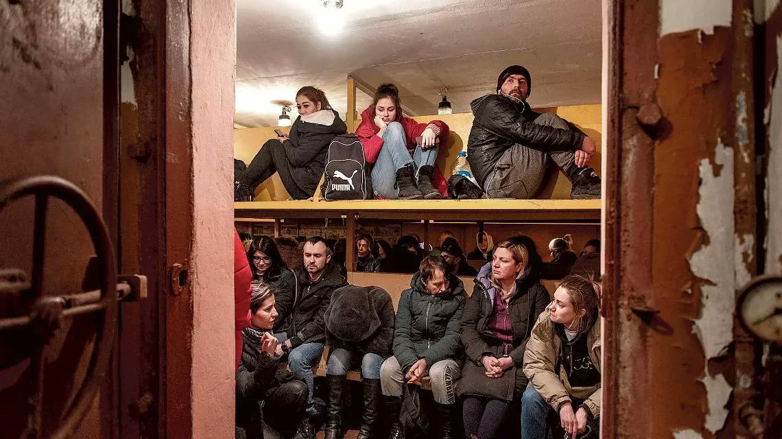 il nostro rifugio di ieri pomeriggio, a Dnipro

foto di Alessio Romenzi