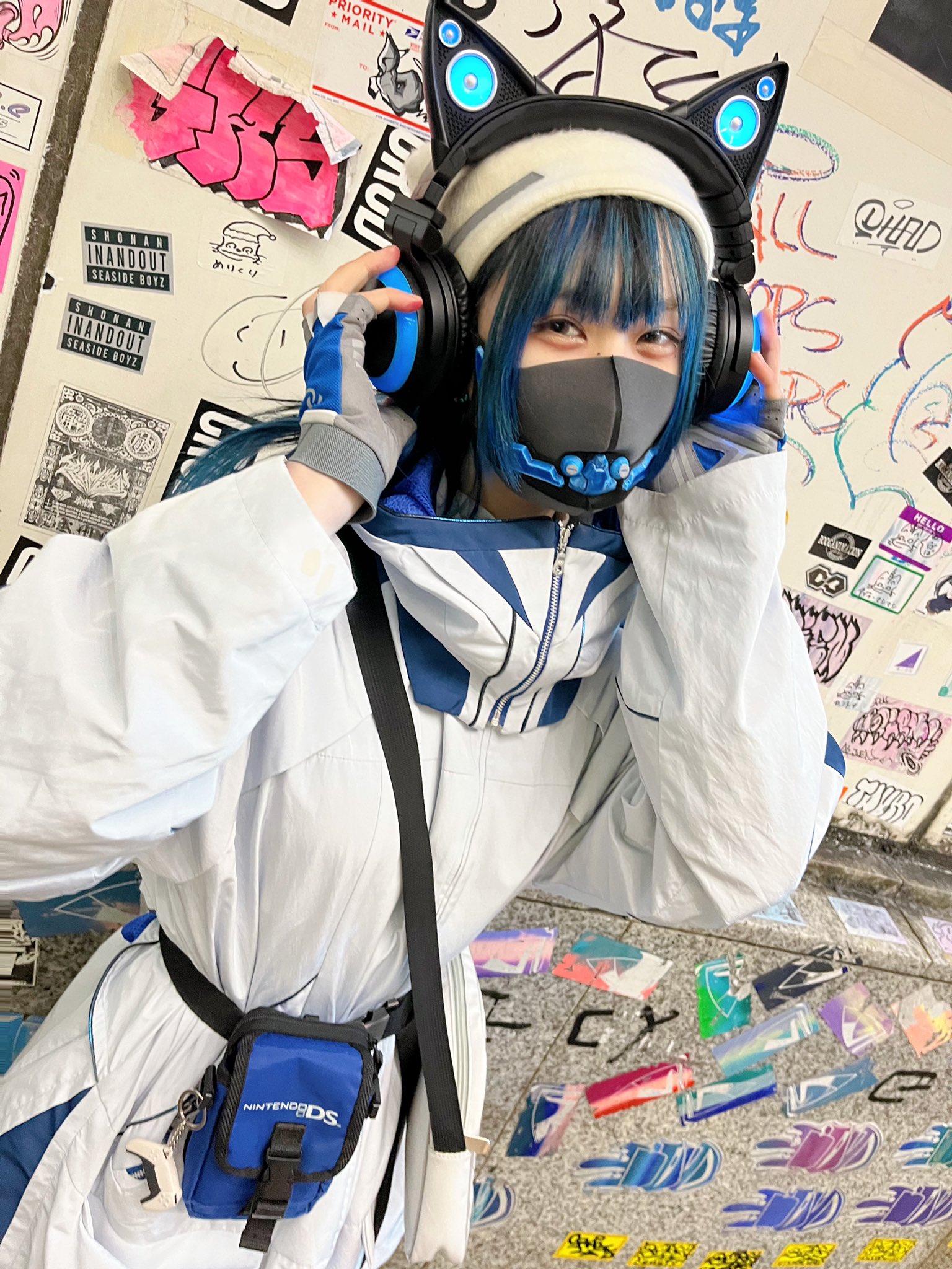 椎名雅音 Fwf ゲーマー女子 猫耳ヘッドホン サイバーパンク Nintendo Cyberpunk Fashion T Co 9uslly0sge Twitter