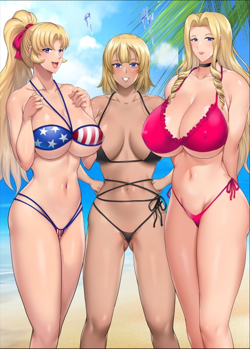 金髪美女だらけの海に行きたいナリ 