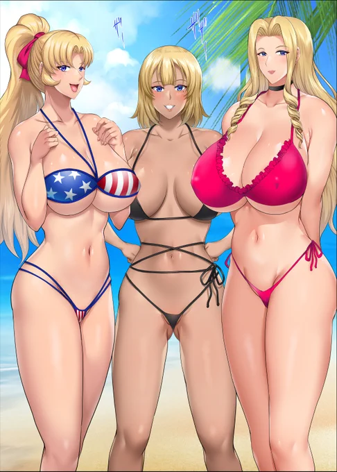 金髪美女だらけの海に行きたいナリ 
