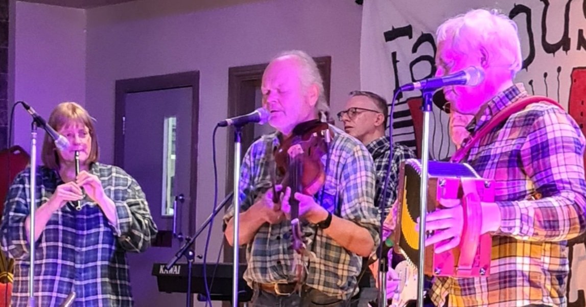 Good to be out playing music again - <a href="/TheFamousPots/">Famous Potatoes</a>