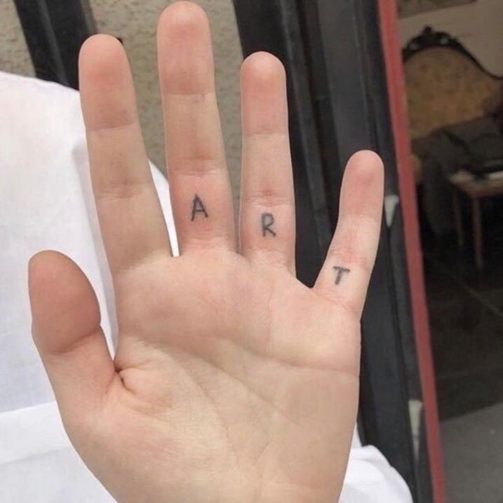 BLAZEITFUP's tweet photo. plus my new finger tat 😜 #NewProfilePic https://t.co/VZkWOnJKjd