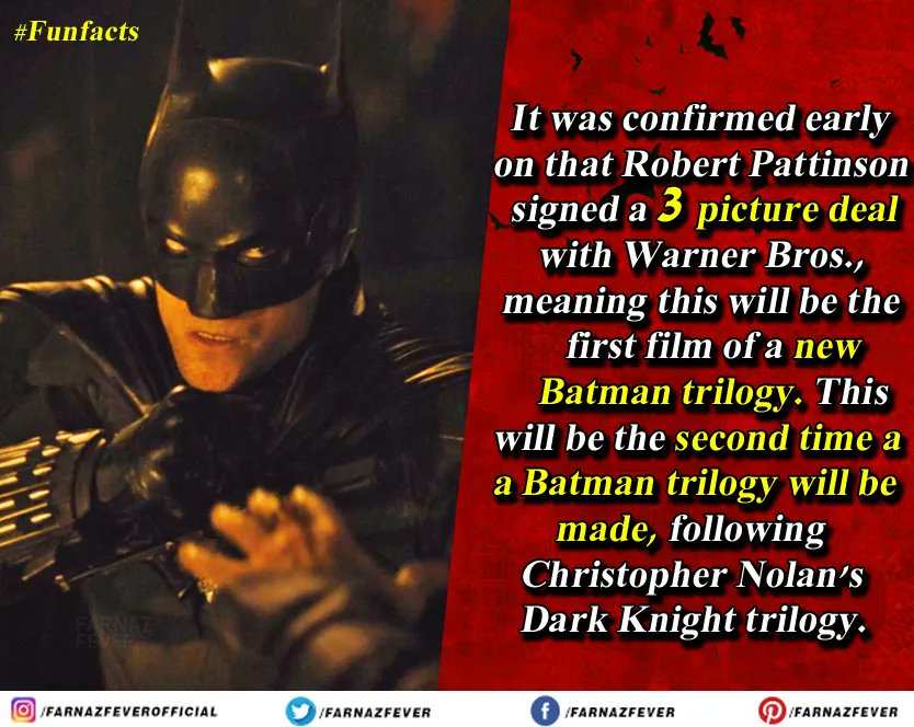 Did you know?
Catch the first film from the trilogy, #TheBatman in cinemas this Friday.
#RobertPattinson