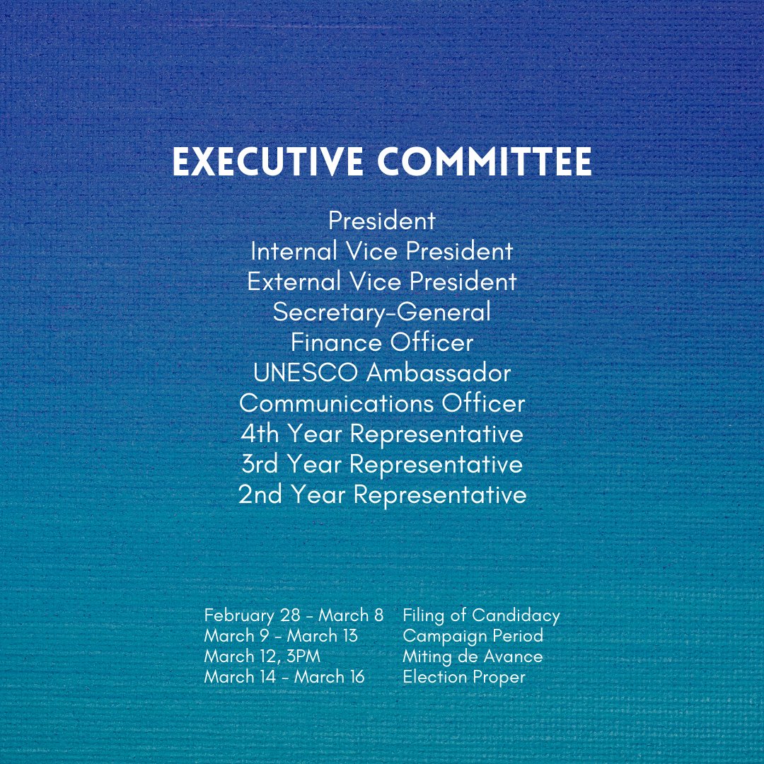 aisso_addu's tweet photo. It's that time of the year again where we choose the next officers for the whole IS community. Step up your game Wizards and be ready to lead! Attached herewith in the thread are the job specifications for each position and the necessary details for the election. #BeyondLimits https://t.co/OYi3vZyOgQ