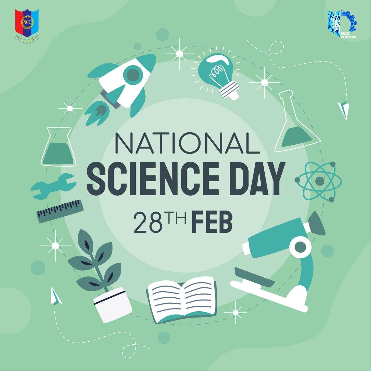 NCC_IIT_Bombay's tweet photo. Jai  Hind! 
NCC @iitbombay wishes a very Happy National Science Day.

On this occasion, a few of our first year cadets prepared posters on various Indian Scientists, remembering and celebrating them and their works.
@mumbai_group @ncc_dte 
#ScienceDay
#SCIENTIST 
#science https://t.co/80uqWvI3Dy