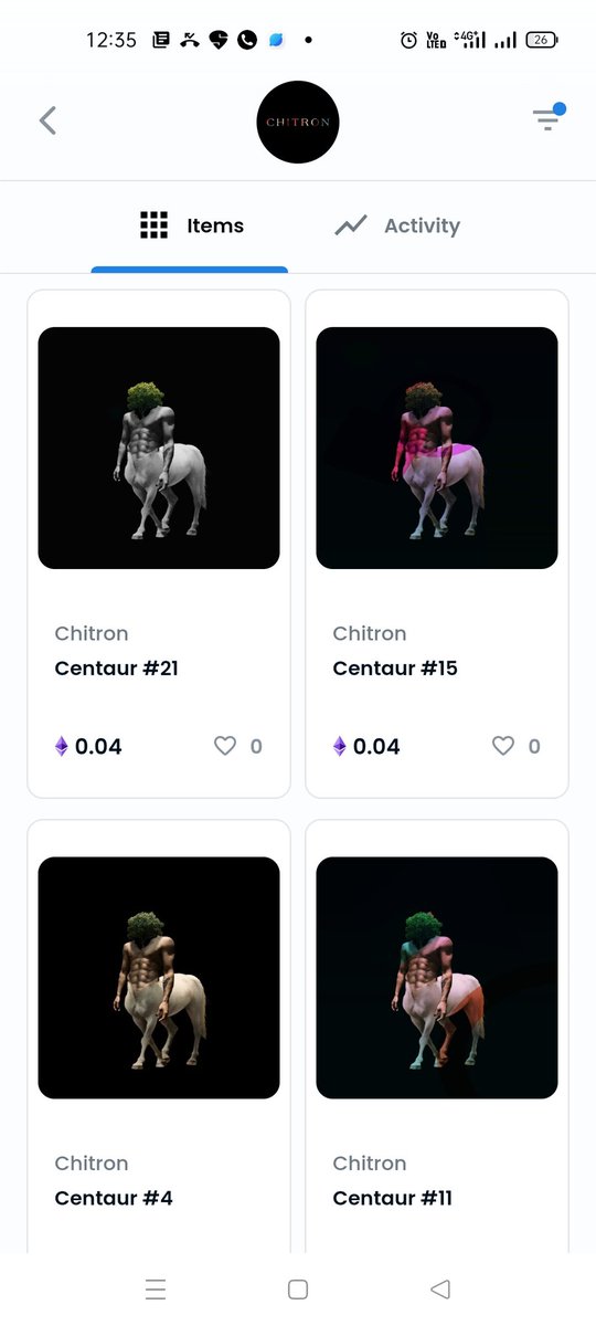 RohanBasuEth's tweet photo. The Centaur items of the Chitron collection live now on OpenSea. 
https://t.co/HaDlKhJ4vF

#NFTs #NFTdrop #NFTCommunity #NFTartist #NFTartists #NFTCollection #nftcollectors #Polygon https://t.co/5thtkHgJjW