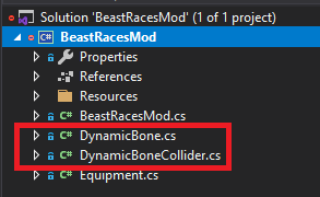 SpielErfinder's tweet photo. @PaleFeatherZen @PaleFeatherZen hi! I have put the according cs files into the code project of the mod. However, I cant remember exactly how I told unity to use these. It was some try and error and overall, it has some struggle afterwards because it randomly breaks when reimporting models. https://t.co/dS6y5rVc36