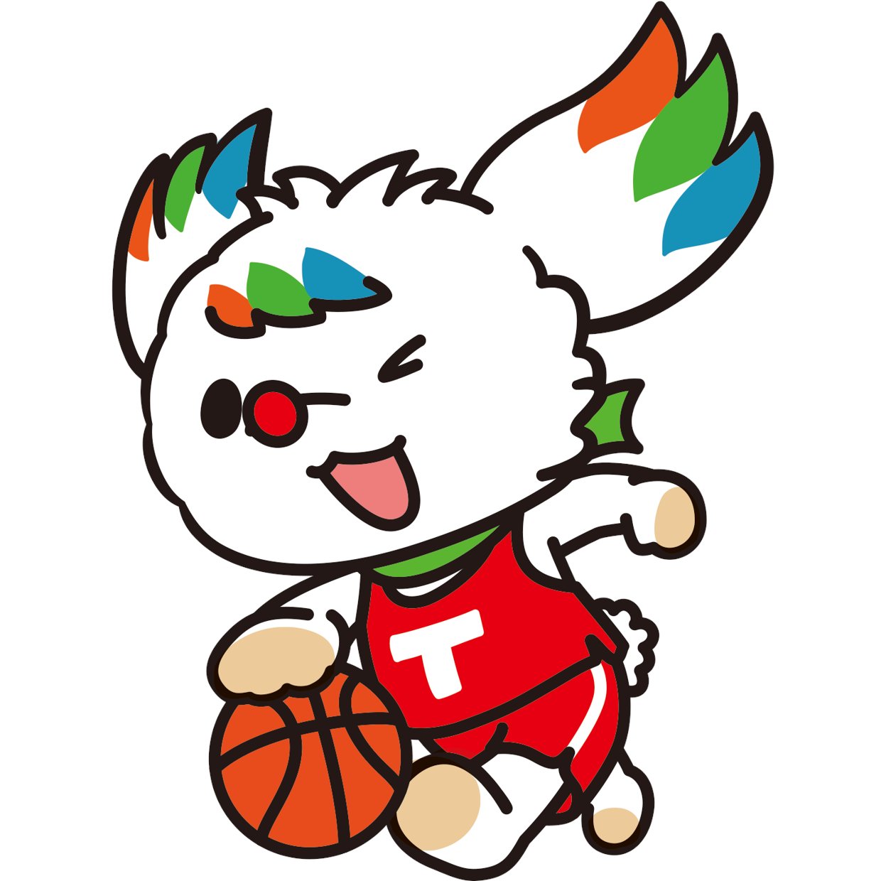 Susie スージー 東京都スポーツ文化事業団の新マスコットキャラクターはスポーツ大好き 今日はバスケに挑戦 たのシ ズ Smilesports スマイルスポーツ スポーツ Smile Sports マスコット キャラクター トレードマークは3色の耳と前髪 Tsbc