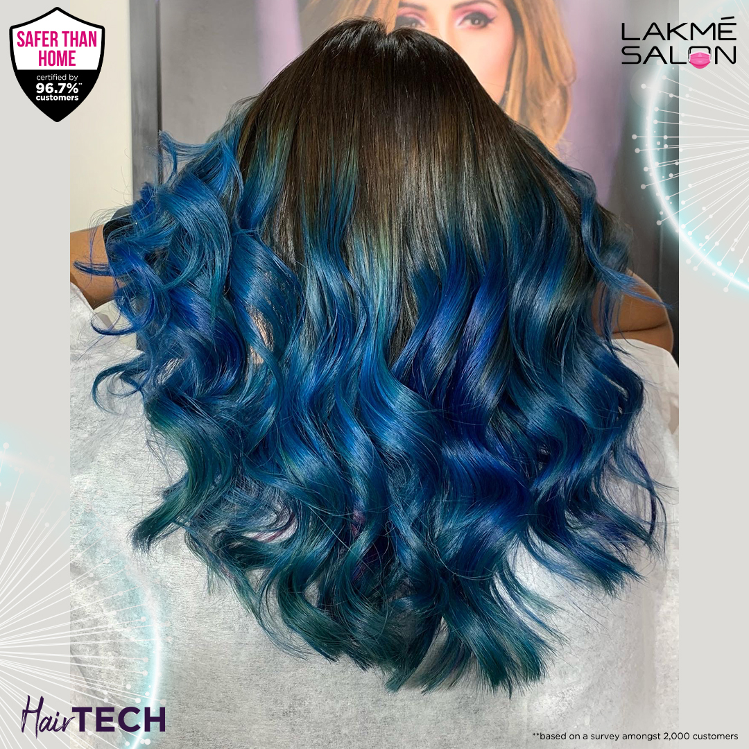 Lakmé Salon auf Twitter: „#MagicMoments || Beat the Monday blues with this  stunning hair makeover with the best of #HairTECH!💙 Tag a friend you think  will pull this off. Head over to