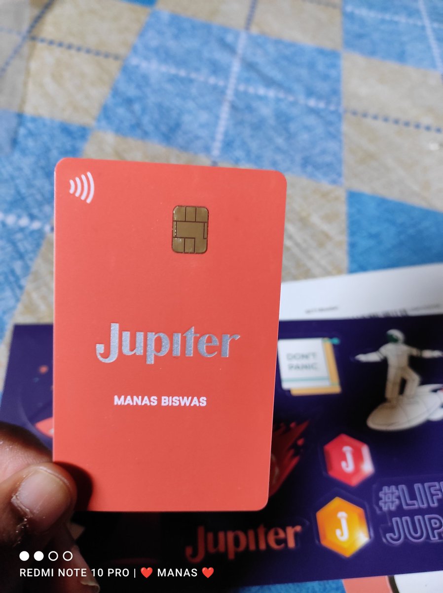 immaanas's tweet photo. Excellent Service❤️.just❤️ received the card @TheJupiterApp https://t.co/GERwBeUlqJ