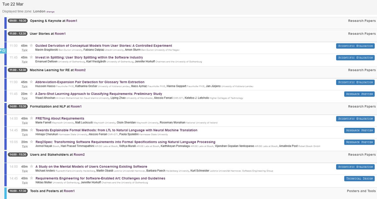 WC_REFSQ's tweet photo. On the second day, 22.03.2022, we have a full program with a keynote and four sessions on
1. User stories
2. Machine Learning
3. Formalization and NLP
4. Users and Stakeholders
as well as one Tools and Posters session.
Interested? More details: https://t.co/zTmpldH6Rb
#REFSQ22 https://t.co/kCEsOCnYXv