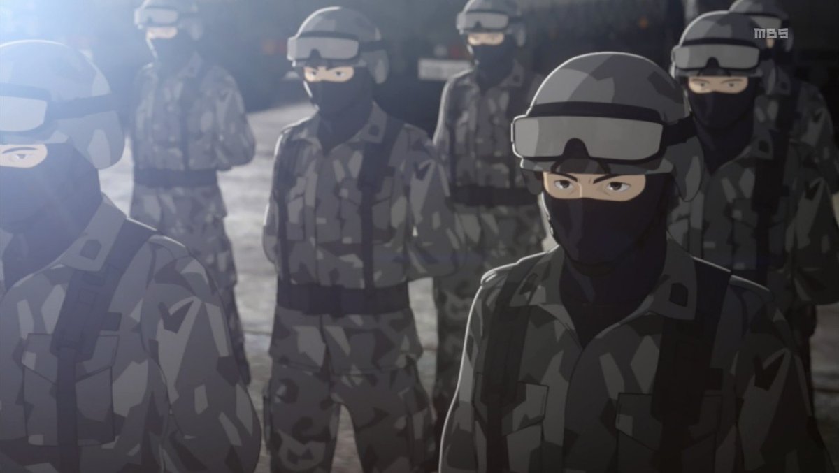 아인에서 은근 주인공과 빌런만큼 팬이 많은 대아인특선군 The Anti-Ajin Special Force 

애니에서 잡몹화되서 가오가 안삼 