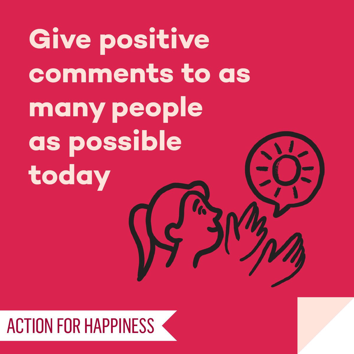 actionhappiness's tweet photo. Friendly February - Day 28: Give positive comments to as many people as possible today https://t.co/rmEntbjiNK #FriendlyFebruary https://t.co/GPEBIX9jjt