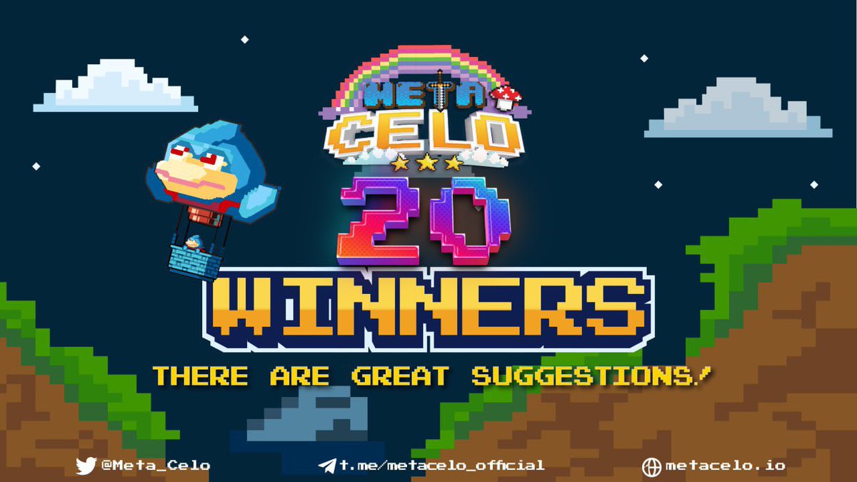『RESULT OF METACELO TESTNET CAMPAIGN』

✨ Congratulations to 20 winners with great suggestions, ideas and UI/UX improvements for MetaCelo! ✨

📑 List of winners: pastebin.com/hukqK72K

🎁 Rewards have been sent: explorer.celo.org/tx/0xe8c593bb3…

#MetaCelo #Airdrop