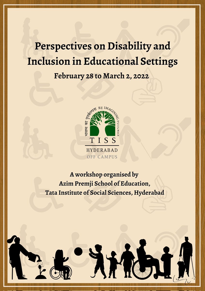 SES_tisshyd's tweet photo. Perspectives on Disabilities and Inclusion in Educational Settings - A three-day workshop for APSoE, MA Education Sem VI Students
#inclusiveeducaiton #inclusion #childrenwithdisabilites #edcuationforall https://t.co/qAay2nfVua
