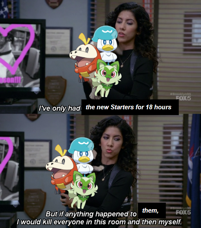 Brooklyn 911 - "I've only had the new Starters for 18 hours, but if anything were to happen to them" etc.