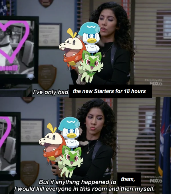 Brooklyn 911 - "I've only had the new Starters for 18 hours, but if anything were to happen to them" etc.