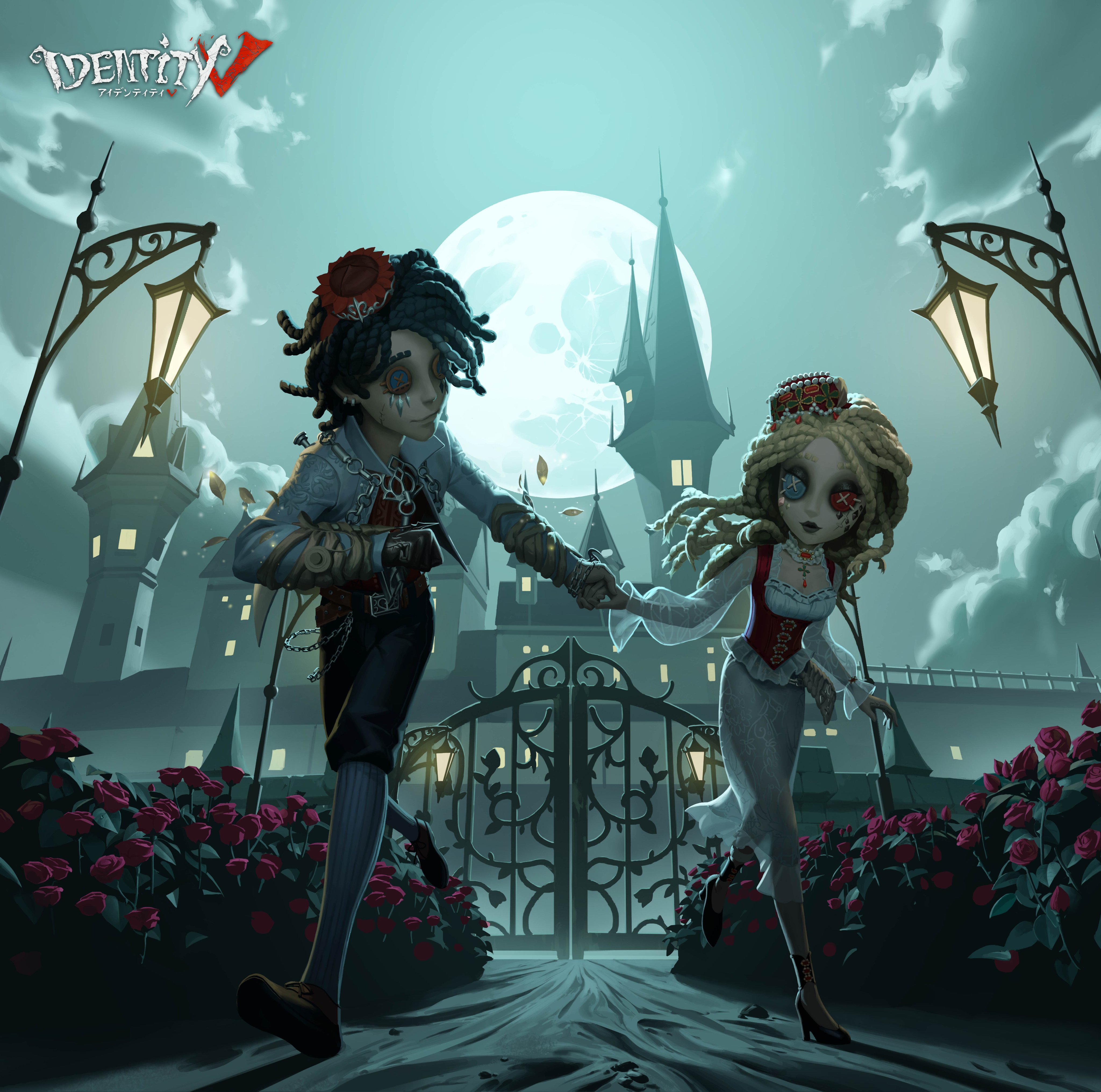 公式 Identityv 第五人格 互いに緋色を纏い 静かに煌めく瞳で見つめ合う 手を取り合って走る先にある道は 明るくはないかもしれない それでもこの手が離れることは 決してないのだ エミールさんとエダさんの 素敵なホワイトデー衣装が 間もなく
