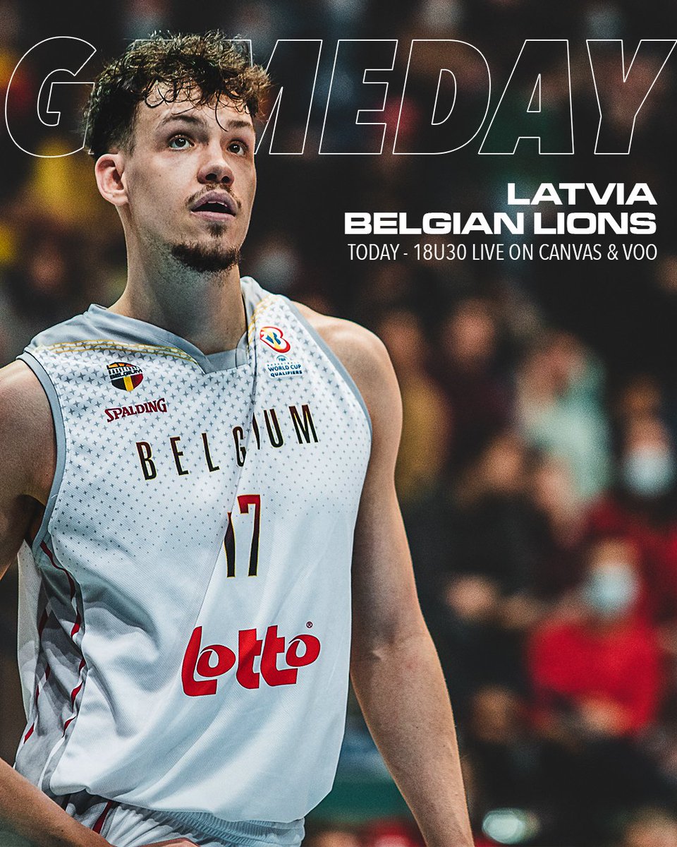 Yup, it's gaaaaaameday for our Lions in Latvia 🇱🇻 🔥

Game will be live on <a href="/sporza/">sporza</a> (Canvas) &amp; divertissez <a href="/VOOsport/">VOOsport</a> at 18h30. Tune in! 👀

#basketballbelgium #belgianlions #crelansport #omdathetkan