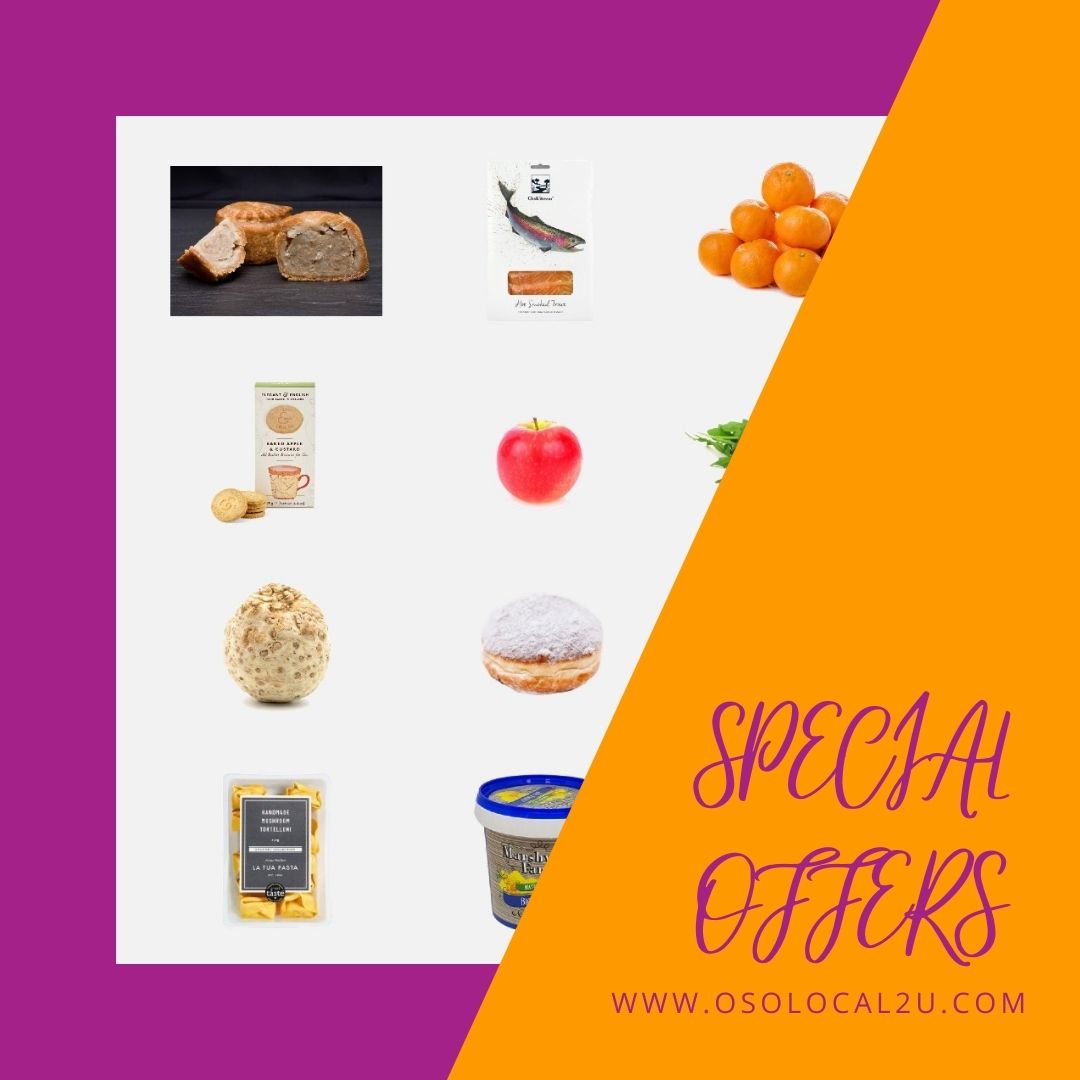 What will you be adding to your basket from this week's offers? A fresh Pork Pie, ChalkStream's Hot Smoked Trout, zingy Easy Peelers or maybe some Elegant &amp; English Baked Apple &amp; Custard Biscuits. Let us know in the comments below 👇