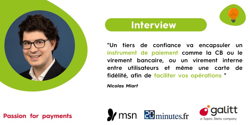 👋🎙️Nicolas Miart, Managing Director – Consulting chez <a href="/Galitt_officiel/">galitt</a>, a été interrogé par la journaliste Julie Polizzi pour expliquer le fonctionnement des portefeuilles électroniques qui envahissent le marché. 
📎 Pour en savoir plus c'est par ici : lnkd.in/d8pg3Gzm
