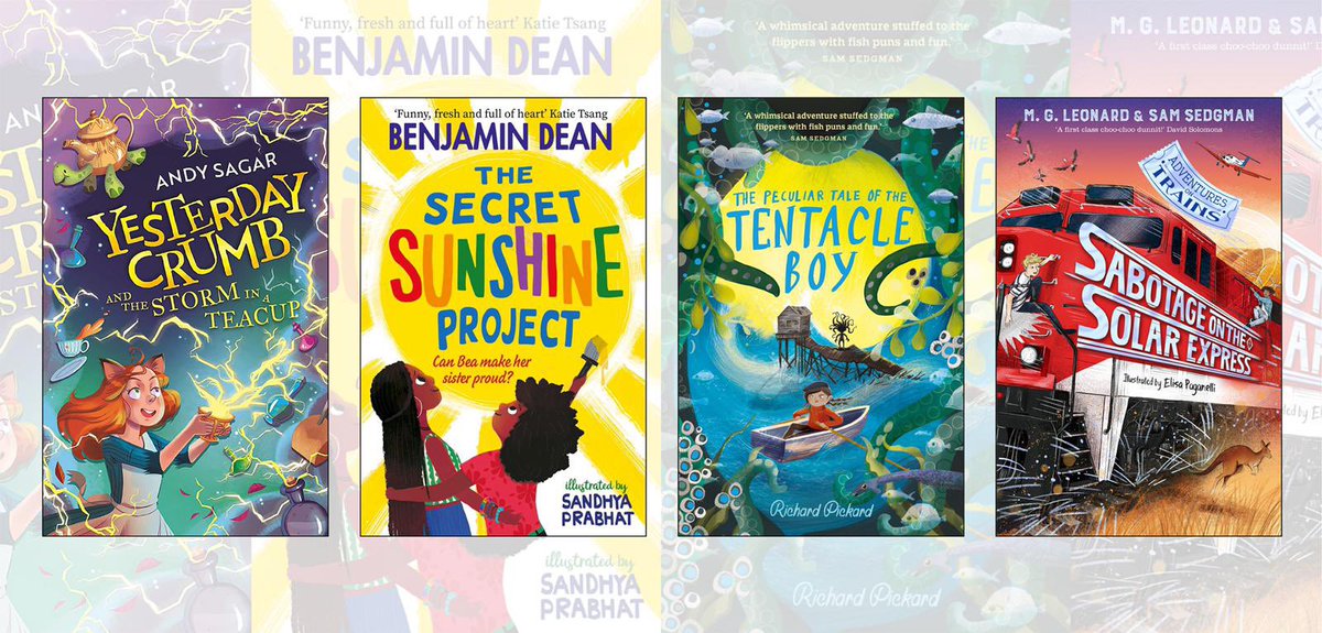 To celebrate #WorldBookDay, me and my pals are giving away a set of our books, signed + dedicated!

To enter, follow:
🫖 <a href="/andysagarbooks/">Andy Sagar</a>
☀️ @notagainben
🐙 <a href="/richardpickard/">RP</a>
🚂 <a href="/samuelsedgman/">Sam Sedgman</a>

And retweet this tweet!

Entries close 23:59 on 4th March, when a winner will be chosen.