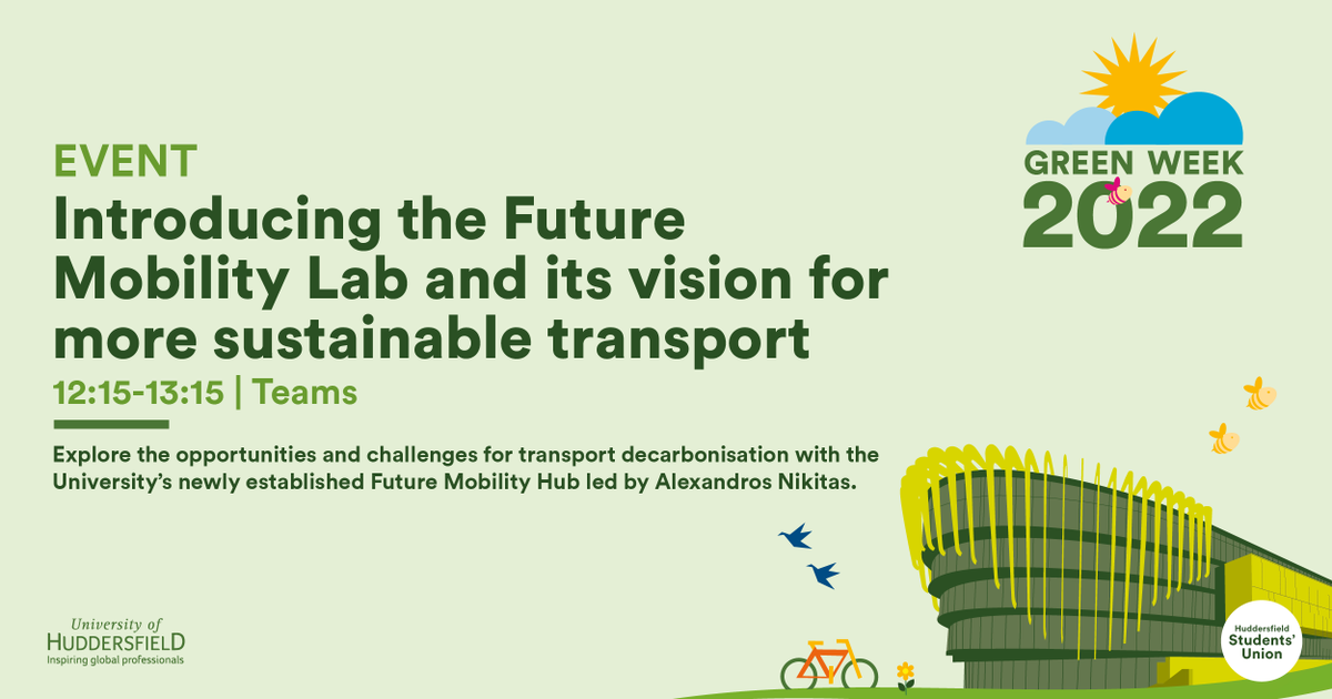 SustainableHud's tweet photo. Green Week: Participating in Sustainability in here! 🎉

We will be celebrating Green Week across the University and hope to see you there. Today we have two exciting events lined up, both of which you can book to attend virtually using the link below! 👀

https://t.co/cm9LPc54xG https://t.co/gcSxtzhxr0