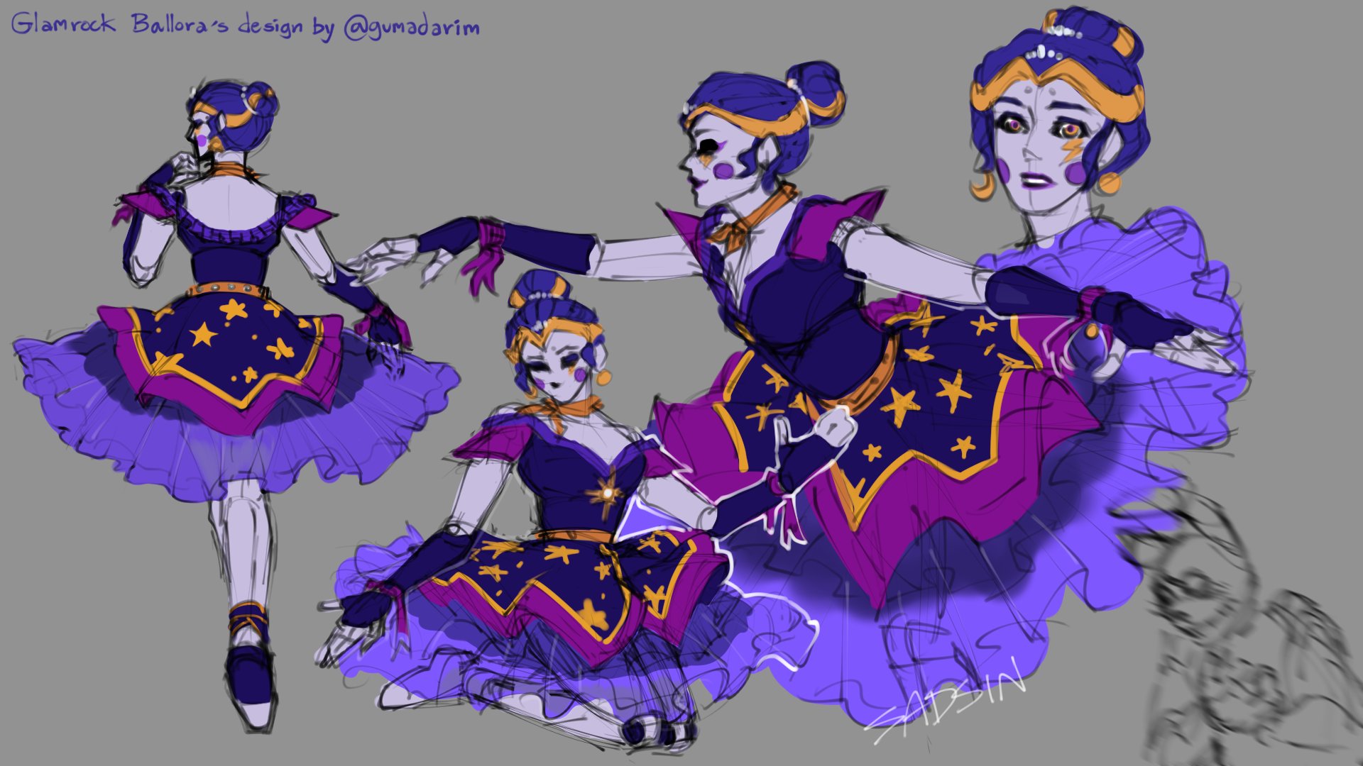 Glamrock Ballora by gumandarim