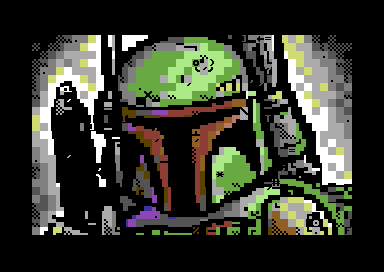 awsm9000's tweet photo. "Bobba Pet" by Fabs, C64 PETSCII. 2nd place at BCC#16 mixed graphics compo. https://t.co/qHsupeaLPY https://t.co/GeXMVa3cML