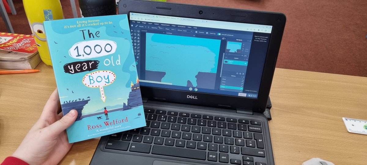 DeanstonPS's tweet photo. Our digital doodles are shaping up nicely. Loving World Book Week so far. @WorldBookDayUK #barefootdigitaldoodle #barefootcomp https://t.co/IyAwTpgoCx