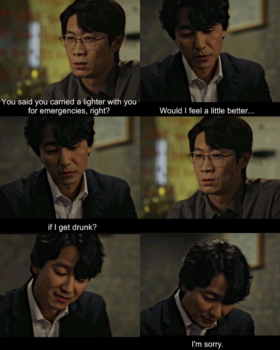 This scene break my heart. 
After interrogate psychopath murder, Song Ha-young just couldn't handle it anymore talking with murderer that murder because he think it was some obligation.

#ThroughTheDarkness #Kimnamgil #JinSunKyu #RyeoUn #kimsojin #KimWonHae #koreandrama #SBS