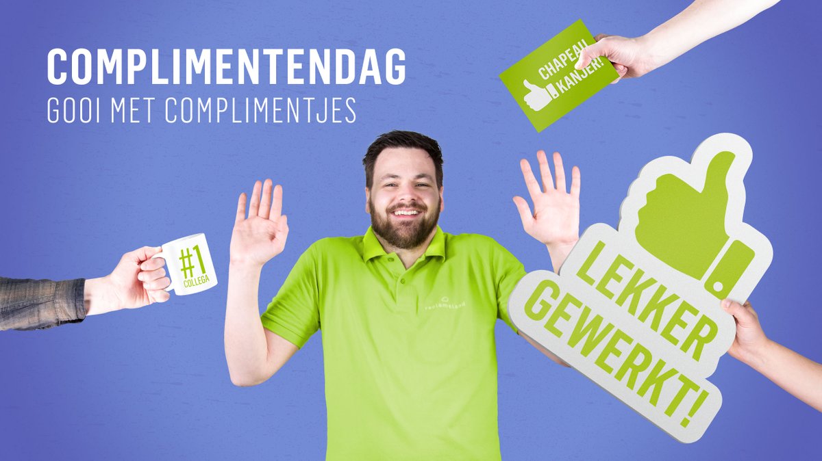 Je bent een topper! 

Wie geef jij vandaag een extra compliment? #complimentendag