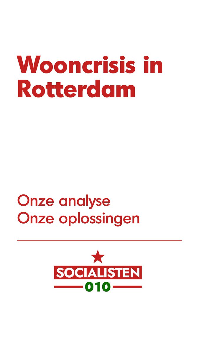 Een kort draadje over de wooncrisis in Rotterdam en wat wij er samen aan kunnen doen!
(1/8)