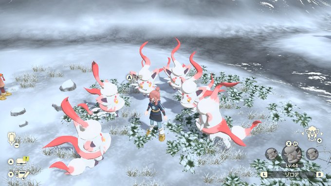 もふもふ天国
 #PokemonLEGENDS #NintendoSwitch 